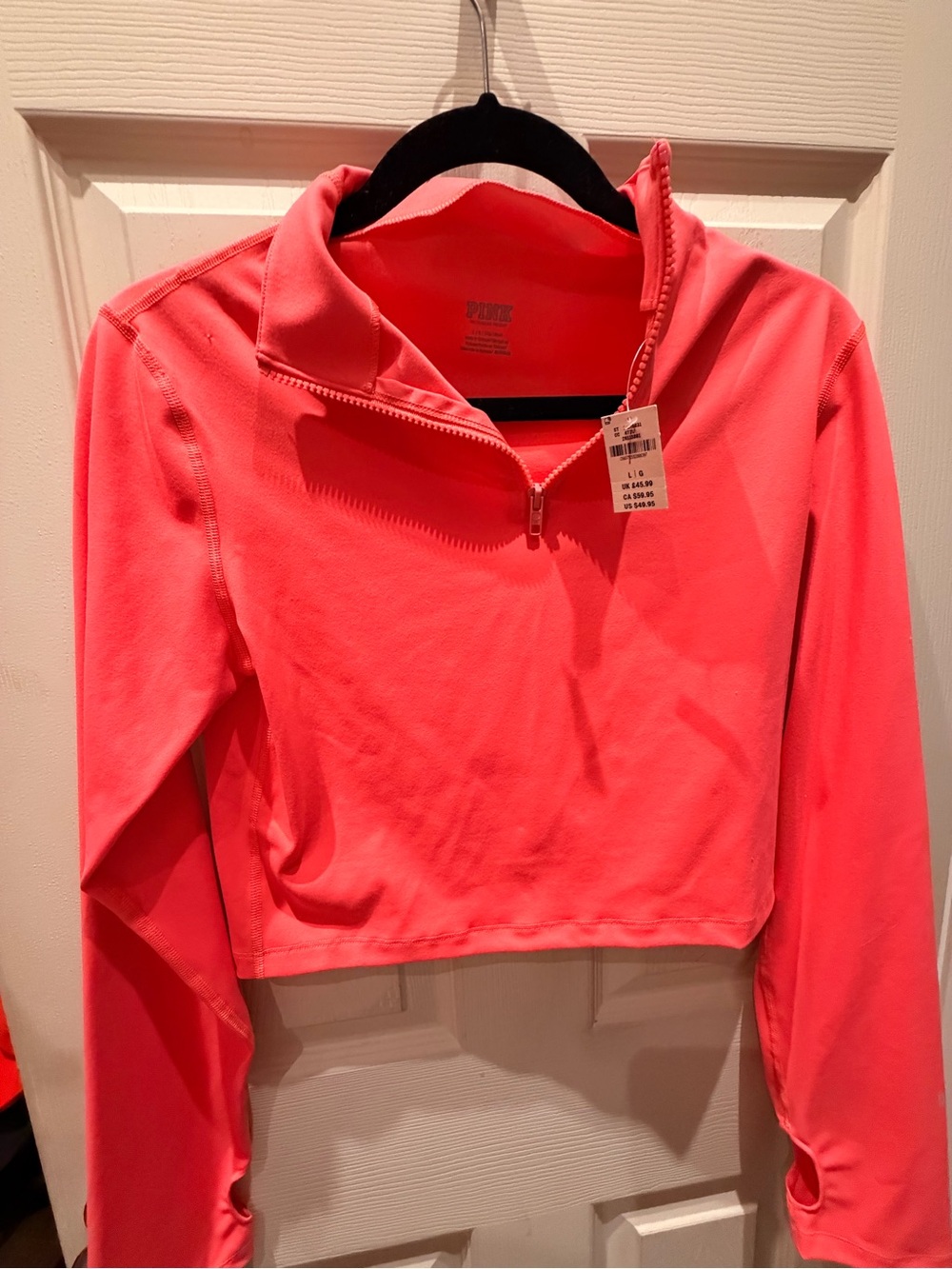 PINK VS Coral Pink Quarter-Zip